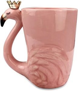 <span class=keywords><strong>Tasse</strong></span> à café en céramique - Cadeau unique pour la fête des mères pour les femmes, les <span class=keywords><strong>grand</strong></span>-mères et les mamans - 16 oz - Céramique moderne avec revêtement - Flamingo rose mignon - Product Image 1