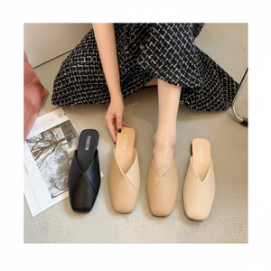 Classico Basic B-Mule pantofola con cinturino diagonale zoccoli e muli di base - Product Image 1