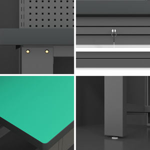 Table de rangement d'atelier en acier laminé à froid avec tiroirs personnalisables et support OEM pour 1 prise à cinq trous - Product Image 6