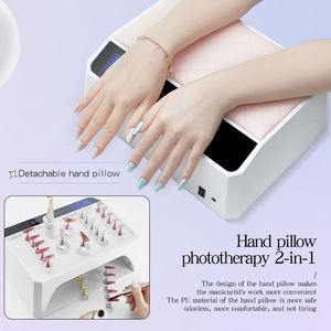 Lampe à LED UV haute puissance pour deux mains, rechargeable avec batterie de 28800 mAh, coussin pour les mains, lampe IV pour les ongles - Product Image 3