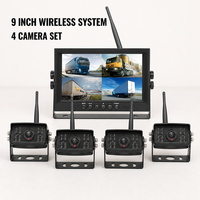 Kit de caméra de recul sans fil 2,4G AHD, caméra de recul 1080P, étanche, écran partagé, vision nocturne, écran 7 pouces, image 3D, capteur G