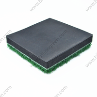 Tapis de frappe de golf portable BLG modèle 105NB 1500x1500mm 27kg en gazon synthétique, simulateur de swing de golf extérieur, tapis d'entraînement