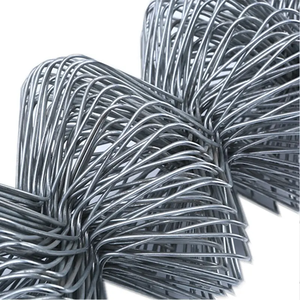 Rouleau de 50 pieds de clôture grillagée cyclonique robuste en fil de fer galvanisé à chaud et recouvert de <span class=keywords><strong>plastique</strong></span> de 5 pieds, avec service de découpe - Product Image 3