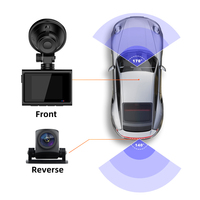 Cámara de Coche M500 de 2 Pulgadas, Doble Lente, 4K HD, DVR, GPS Inteligente, Wifi, Cámara Frontal 4K y Trasera 1080P