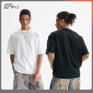 Wholesale 100% Cotton Blank Oversized Tshirt 240G Heavy Weight Custom <strong>3d</strong> Logo Men Tee <strong>T</strong> <strong>Shirt</strong> - Product Image 5