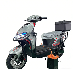 Scooter Eléctrico <span class=keywords><strong>de</strong></span> Reparto con Parachoques Protector y Maletero Superior |   Motocicleta Eléctrica <span class=keywords><strong>de</strong></span> Alta Resistencia para Negocios >80km/h y >1000W - Product Image 3
