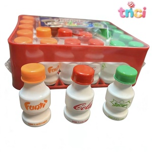 Bonbons en <span class=keywords><strong>poudre</strong></span> à manger sèche aromatisés aux fruits en mini-bouteilles avec pailles, saveurs mélangées, collations instantanées amusantes pour les fêtes d'enfants - Product Image 4