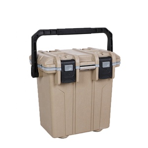 Outdoor Camping Cooler Box 20L Insulated Beverage American Style Ice Box Plastic Ice Cooler Box for Camping Trailer 4x4 Offroad