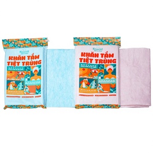 Kawaii Disposable Antimicrobial Non-Woven Fabric <b>Travel</b> Beach <b>Towel</b> Cartoon Print Soft <b>Quick</b> <b>Dry</b> Rectangle Shape for Adults - Product Image 1