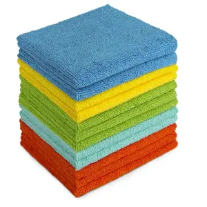 16x16inch custom microfiber Cleaning Cloth Rags Car Absorbent Window Cleaning Cloth Towel