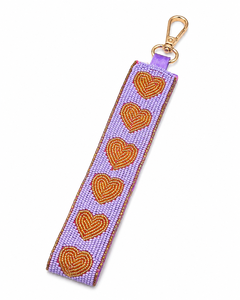 Sstringz Handmade Beaded Heart Keychain Premium Acrylic Bead <b>Key</b> <b>Ring</b> Stylish Accessory for Women Girls and Teens - Product Image 6