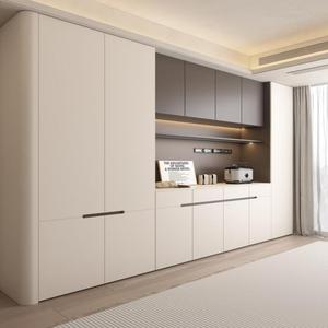 <span class=keywords><strong>Buffet</strong></span> sur mesure en chêne <span class=keywords><strong>clair</strong></span> de luxe avec casier à vin, organisateur imperméable et résistant aux taches pour coin cuisine d'appartement - Product Image 1
