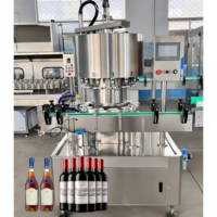 Ligne complète de production et d'embouteillage de boissons alcoolisées (vin, vodka, whisky) pour petites bouteilles d'eau – Machine de remplissage