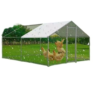 Tùy Chỉnh Di Chuyển Chân Hàn Dây Gà Coop Nhà Sử Dụng Kim Loại Mái Nhà Hen Với Gà Chạy Lồng Chim - Product Image 4