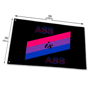 Gahumi Respect Bisexual Flags Banner Decoración al aire libre 3x5 pies Poliéster Bisexual LGBT Flag Banner - Product Image 5