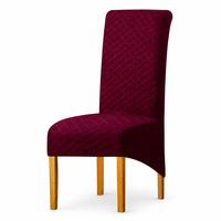 Housses de chaise tricotées de haute qualité, résistantes à l'eau, pour événements, élastiquées et lavables en machine, style moderne