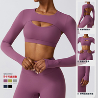 Ensembles de yoga avec logo personnalisé vêtements d'entraînement vêtements de sport vêtements d'athlétisme pour femmes vêtements de yoga et fitness ensembles de fitness pour adultes