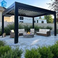 Pergola en aluminium Sweet Home 6063, à lames orientables, bioclimatique, gazebo robuste, pour terrasse extérieure, taille personnalisée, pavillon