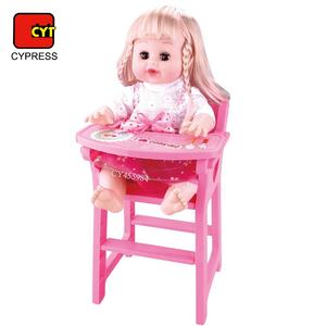 ใหม่แกล้งเล่นของเล่นเด็กเกมที่มีเก้าอี้2 In 1ตุ๊กตา <span class=keywords><strong>Reborn</strong></span> ชุดเล่นตุ๊กตา - Product Image 2