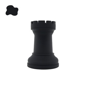 Porte-stylo en forme d'échiquier imprimé en 3D, cadeau créatif et ornement décoratif pour bureau et maison, noir antique, thème échecs - Product Image 4