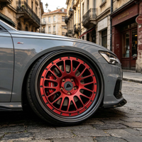 Jantes Sen Yao Modern Directional 2 pièces en alliage d'aluminium forgé multi-rayons polies pour Audi E-tron GT RS E-tron (Universel)