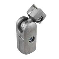 Accesorios de línea de montaje de tubería magra de aluminio de tercera generación, Conector de aluminio de 180 grados, tipo exterior de junta