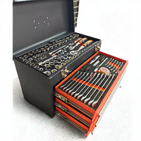 Coffret à outils professionnel portable 408 pièces à trois tiroirs, haute qualité, tiroirs robustes, perceuses électriques manuelles, hexagones