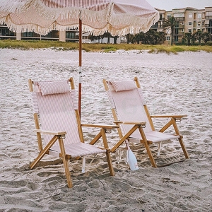 <span class=keywords><strong>Sedia</strong></span> a Sdraio Moderna in <span class=keywords><strong>Legno</strong></span> Pieghevole Regolabile per Campeggio, <span class=keywords><strong>Mare</strong></span>, Spiaggia e Piscina - Product Image 6