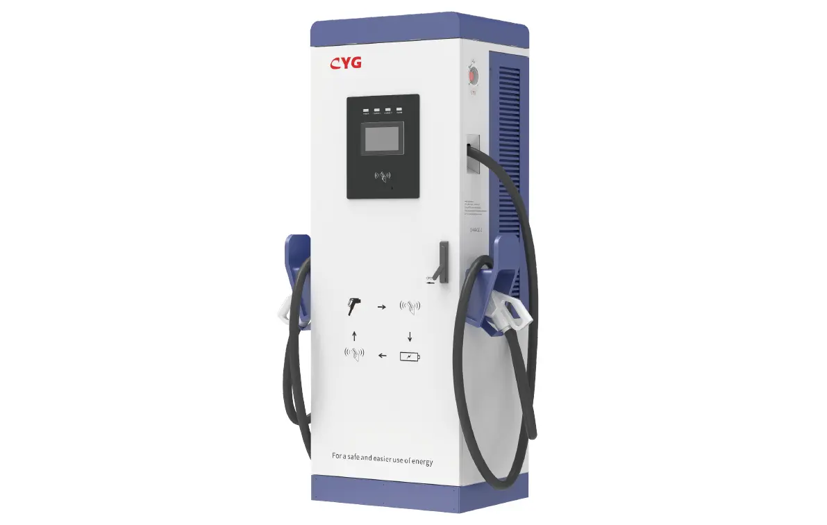 CYG manufacturers120KW display screen card swipe to start EV dc fast electric car charger station