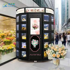 실내외 상업용 신선한 꽃 자판기 XYZ 맞춤형 24시간 무인 꽃다발 자판기 판매 - Product Image 1