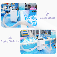 Laveuse-essoreuse entièrement automatique électrique 110V 220V en acier inoxydable pour le nettoyage des piscines à balles et le lavage à sec Ocean