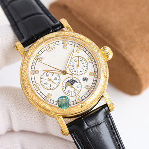 Montre mécanique classique de qualité supérieure avec mouvement à remontage automatique et fonctions complexes - Product Image 1