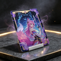 Carte postale holographique 3D personnalisée avec impression UV, thèmes Anime, Dessins animés, Musique, impression numérique, OEM, marque privée