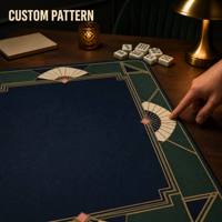 Tapis de jeu Mahjong personnalisé en gros, design sur mesure, blanc imprimé, respectueux de l'environnement, en caoutchouc naturel