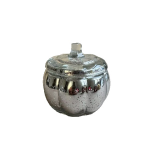 Portacandele a Forma di Zucca <span class=keywords><strong>in</strong></span> <span class=keywords><strong>Vetro</strong></span> con Coperchio, Barattolo <span class=keywords><strong>Vintage</strong></span> per Candele Aromaterapiche, Decorazione - Product Image 5