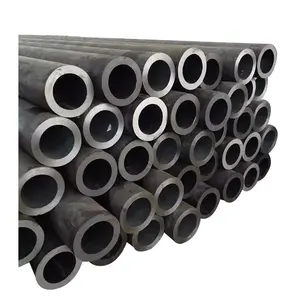 Penjualan pabrik tabung baja karbon rendah 6 inci pipa baja bagian berongga bulat tabung hitam Gulung panas kualitas tinggi