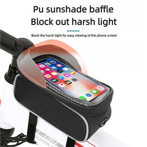 Sac de voyage pour <span class=keywords><strong>vélo</strong></span> avec logo personnalisé <span class=keywords><strong>sacoche</strong></span> de téléphone à écran tactile <span class=keywords><strong>sacoche</strong></span> étanche pour guidon et <span class=keywords><strong>sacoche</strong></span> pour <span class=keywords><strong>cadre</strong></span> de <span class=keywords><strong>vélo</strong></span> - Product Image 5