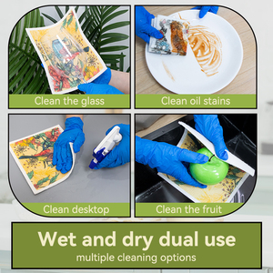 Paños de Cocina Suecos Personalizados de Marca OEM de 18*20 cm, Impresos, Biodegradables, Absorbentes y Reutilizables, Esponja de Celulosa Sueca - Product Image 4