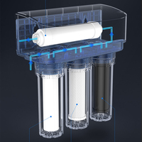 Purificateur d'eau domestique sous évier sans électricité, ultrafiltration 5 étapes 0,01 μm pour une eau potable directement propre