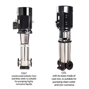 High Vertical Centrifugal <b>Pump</b> for <b>Water</b> Supply Multistage Cast Iron and SS OEM Customizable - Product Image 2