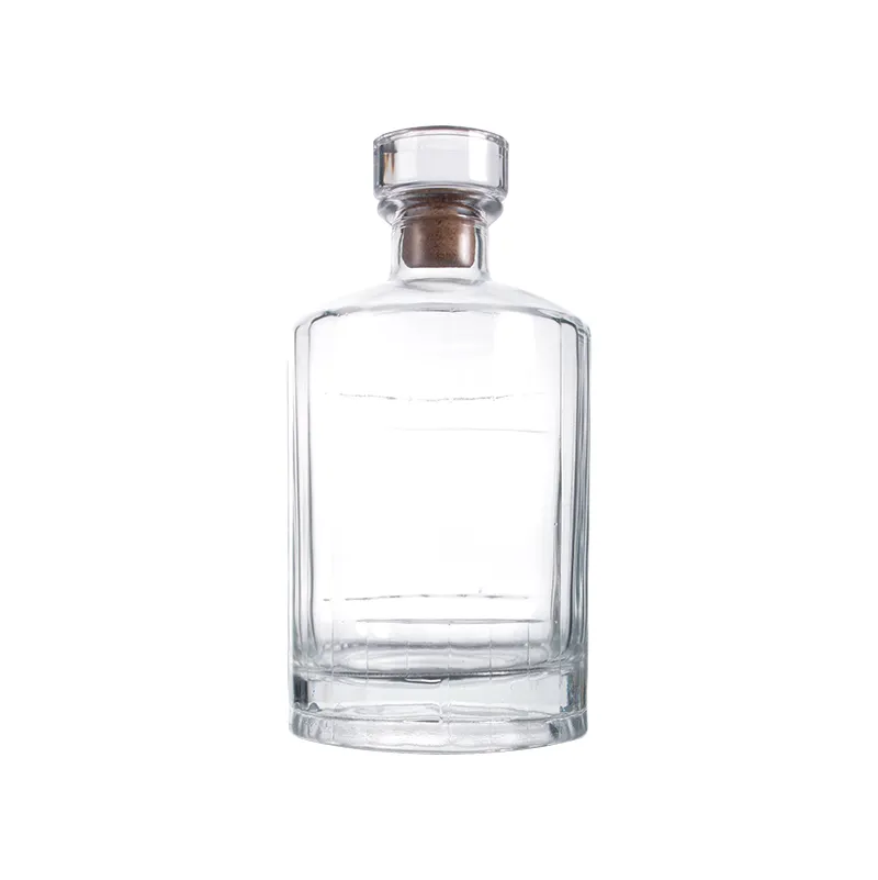 750ml Empty Glass Wine Bottle Vodka Gin Rum Alcohol Whiskey Bottle Glass Liquor Bottle With Cork