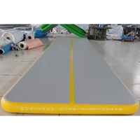 Piste de tumbling gonflable 8mX2mX20cm, piste d'air utilisée pour les clubs de cheerleading, les gymnases, les studios de danse, les programmes mobiles, la maison