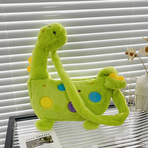 กระเป๋าตุ๊กตาไดโนเสาร์อัลปาก้าสไตล์ใหม่  แบบเรียบง่ายและสง่างาม  ของเล่นตุ๊กตาสัตว์แบบสั่งทำพิเศษ  ของเล่นตุ๊กตาสำหรับเครื่องคีบตุ๊กตา - Product Image 5