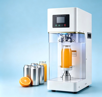 Scelleuse de boîtes électrique automatique de précision avec rouleau de thermoscellage pour boîtes en PET, en fer blanc et en papier, durable pour l'emballage de boissons et de vêtements