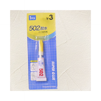 Colle transparente super puissante 502 pour une fixation forte avec des adhésifs liquides sur divers matériaux