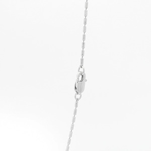 Collier unisexe en platine Pt950 blanc texturé, chaîne fine perlée, style délicat et minimaliste, cadeau de bijoux Longjia Chine - Product Image 5