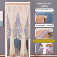 Panneau de rideau transparent filtrant la lumière pour la maison, toutes saisons, pour la séparation de pièces et la décoration intérieure