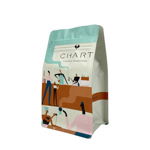 卸売BolsasParaカフェコーヒーリサイクル可能な12オンス5ポンドコーヒーバッグパッケージ平底コーヒーバッグ - Product Image 4