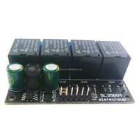 ZOPRO N1-4CH Relay multifungsi Bistable DC 12V papan pelatuk Flip-Flop PN mengunci sendiri dudukan rel Din untuk Raspberry PI