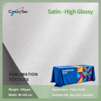 Satin de tissu numérique brillant pour l'impression Drapeau de promotion Drapeau publicitaire Sublimation Textile Rouleau Tissu Matière première